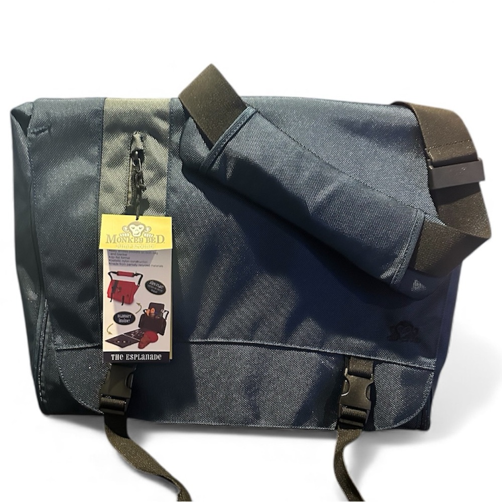 Monkey Bed Esplanade Zip Out Blanket Bag- Navy